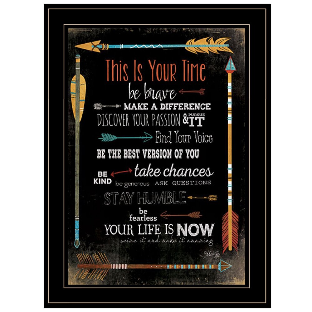 This is Your Time 2 Black Framed Print Wall Art — view 1