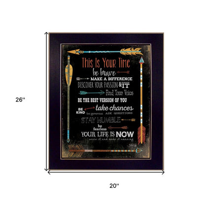 This is Your Time 3 Black Framed Print Wall Art HomeRoots