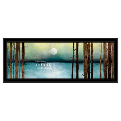 Love You to the Moon and Back 1 Black Framed Print Wall Art HomeRoots