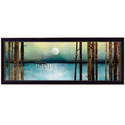 Love You to the Moon and Back 2 Black Framed Print Wall Art HomeRoots