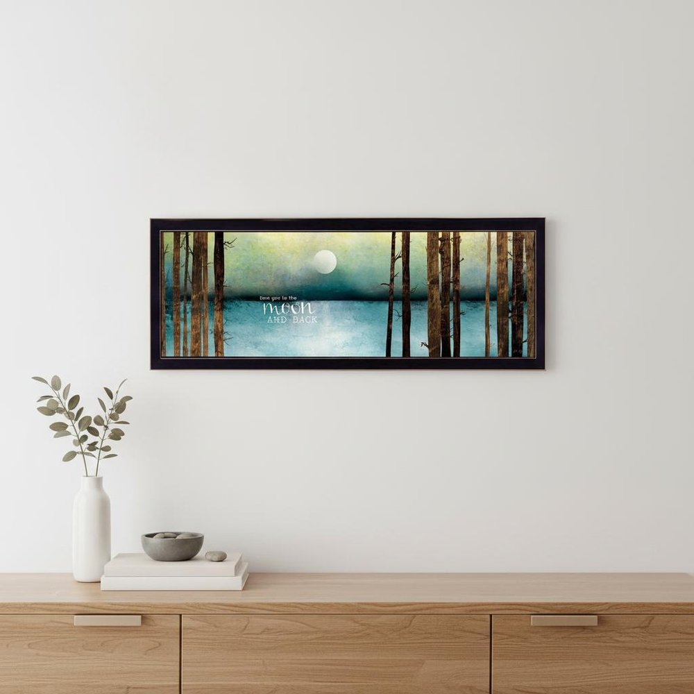Love You to the Moon and Back 2 Black Framed Print Wall Art HomeRoots