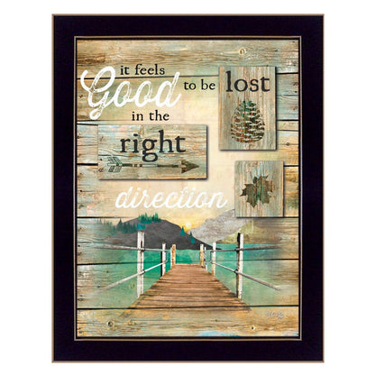 Go to the Lake Black Framed Print Wall Art HomeRoots