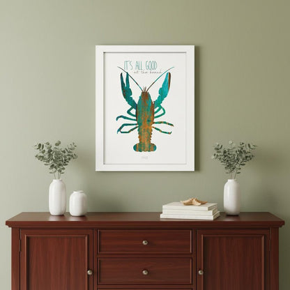 Its All Good at the Beach White Framed Print Wall Art HomeRoots