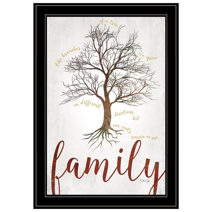 Family Tree 2 Black Framed Print Wall Art HomeRoots