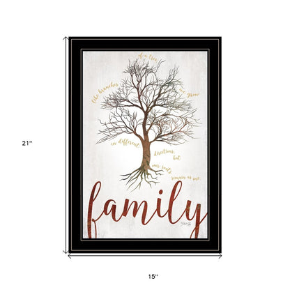 Family Tree 2 Black Framed Print Wall Art HomeRoots