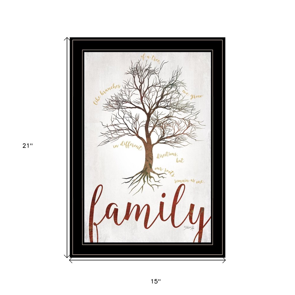 Family Tree 2 Black Framed Print Wall Art — view 11