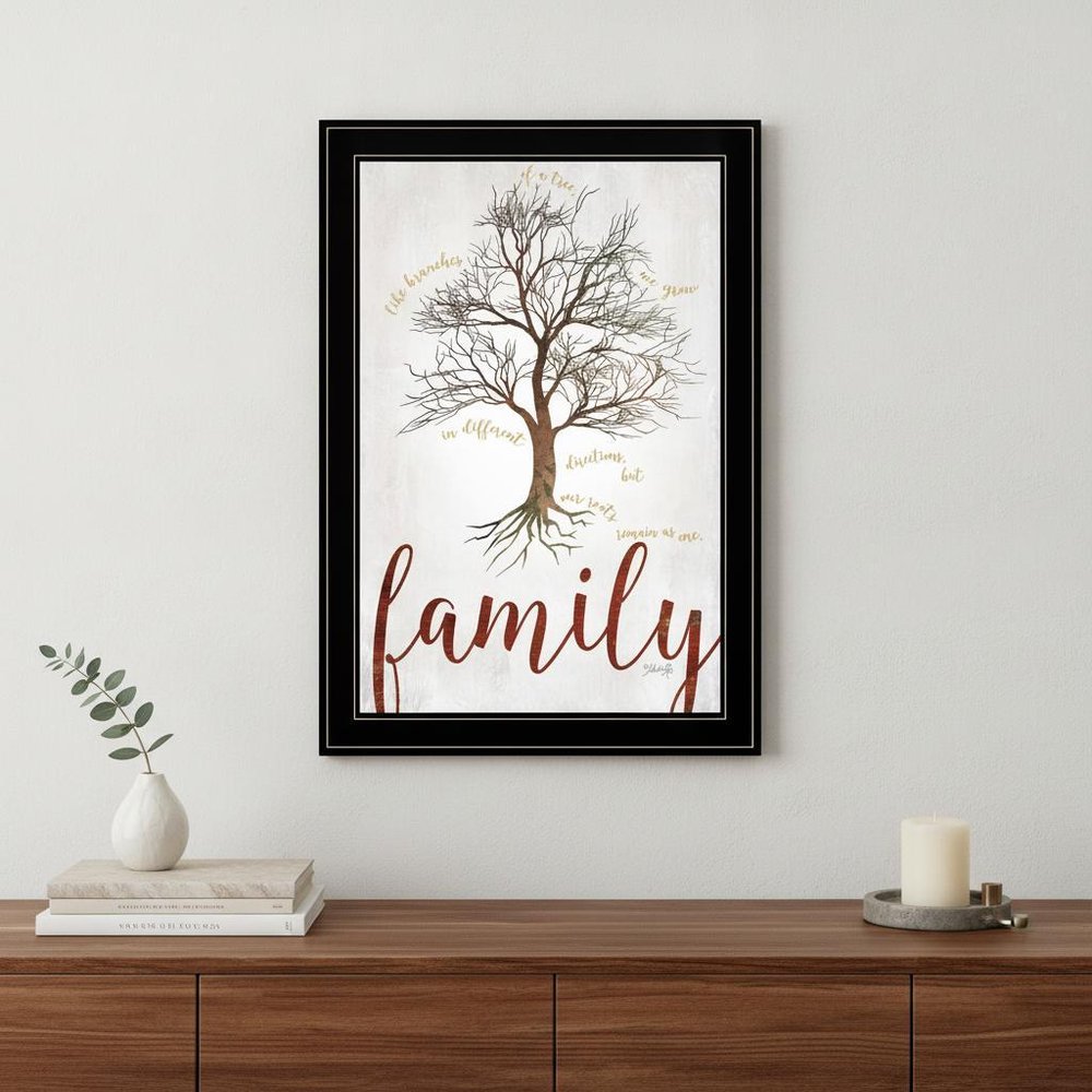 Family Tree 2 Black Framed Print Wall Art — view 7