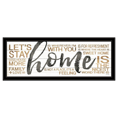 Home 4 Black Framed Print Wall Art HomeRoots