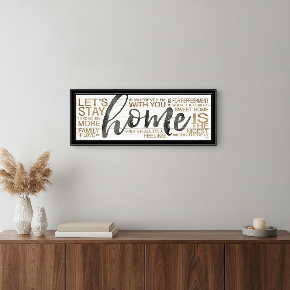 Home 4 Black Framed Print Wall Art — view 4