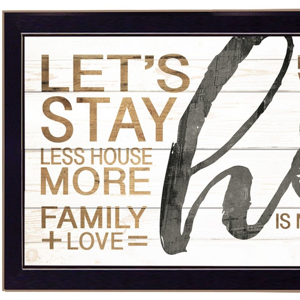 Home 5 Black Framed Print Wall Art HomeRoots