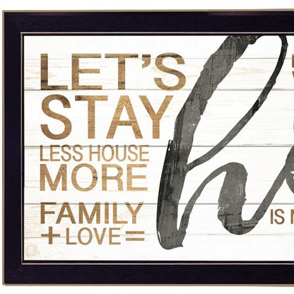 Home 5 Black Framed Print Wall Art HomeRoots