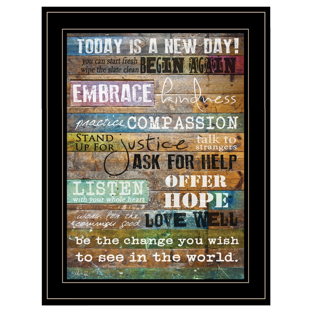 Today Is 2 Black Framed Print Wall Art HomeRoots