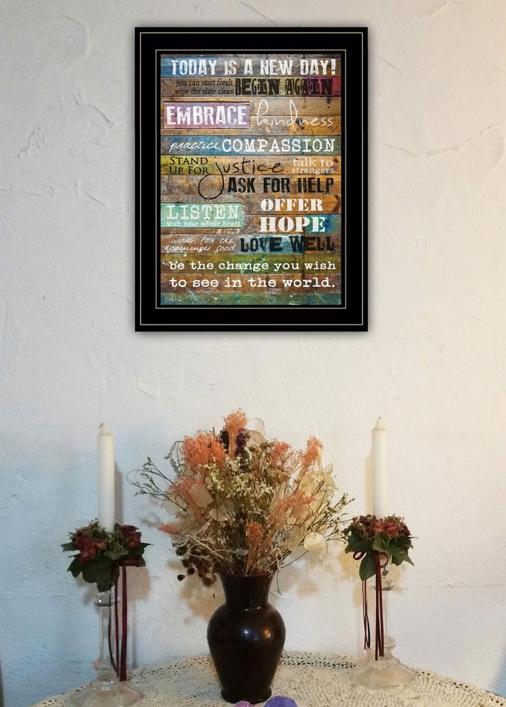 Today Is 2 Black Framed Print Wall Art HomeRoots