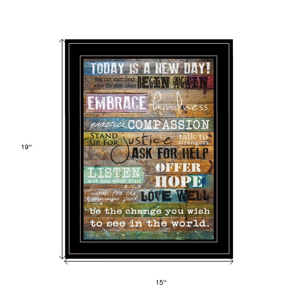 Today Is 2 Black Framed Print Wall Art — view 5