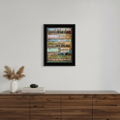 Today Is 2 Black Framed Print Wall Art HomeRoots