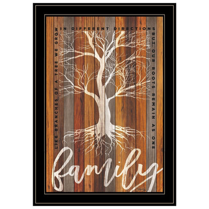 Family Roots 2 Black Framed Print Wall Art HomeRoots