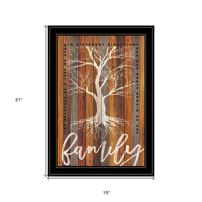 Family Roots 2 Black Framed Print Wall Art HomeRoots