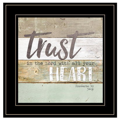 Trust in the Lord 2 Black Framed Print Wall Art HomeRoots