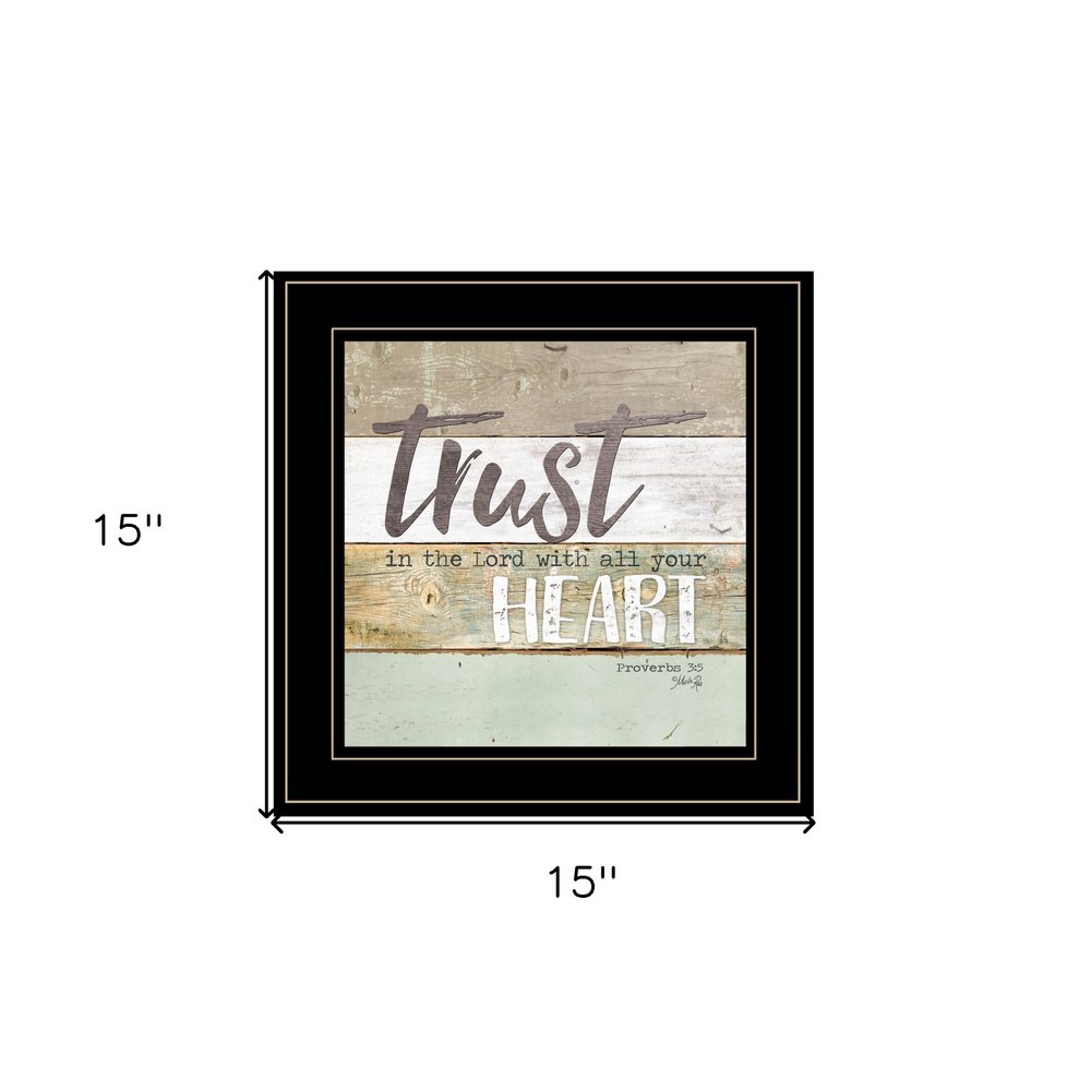 Trust in the Lord 2 Black Framed Print Wall Art HomeRoots