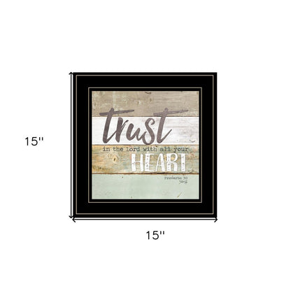 Trust in the Lord 2 Black Framed Print Wall Art HomeRoots