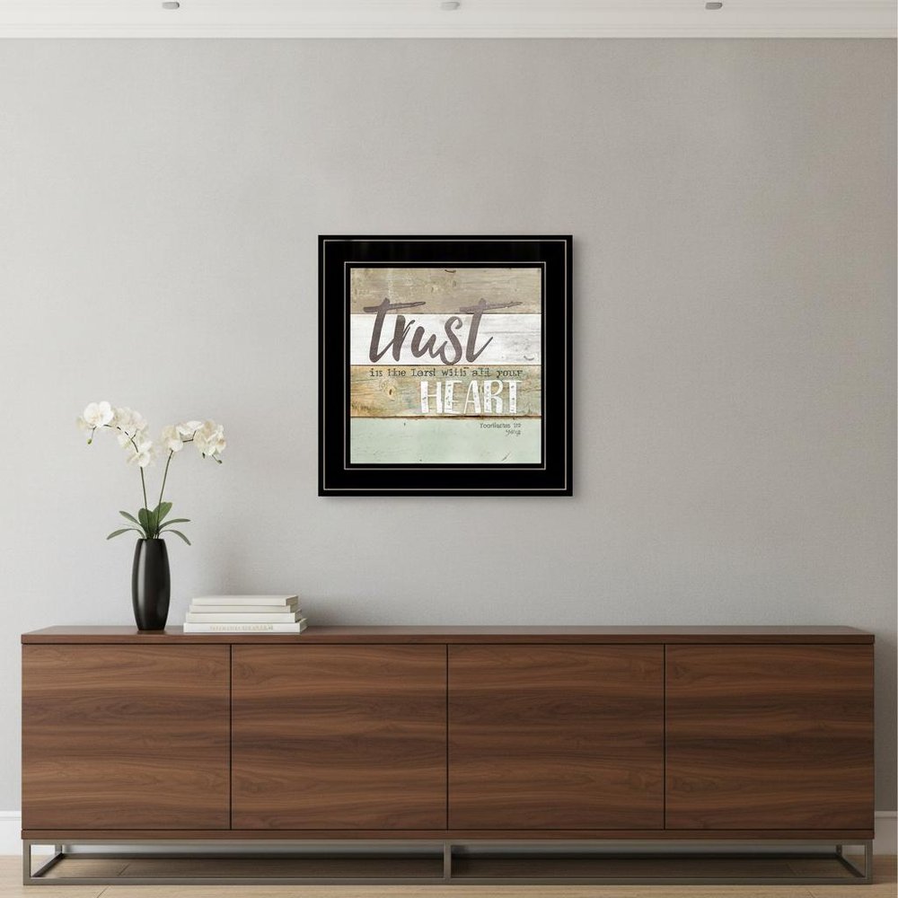 Trust in the Lord 2 Black Framed Print Wall Art HomeRoots