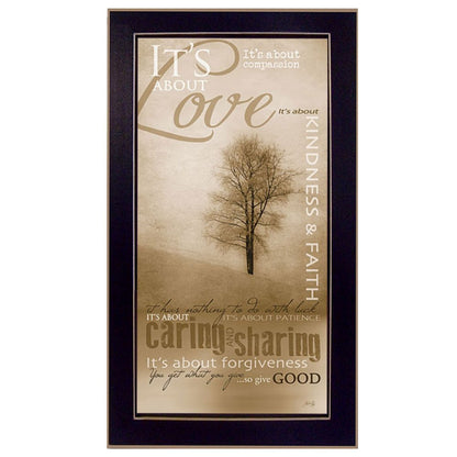Its About Love 3 Black Framed Print Wall Art HomeRoots