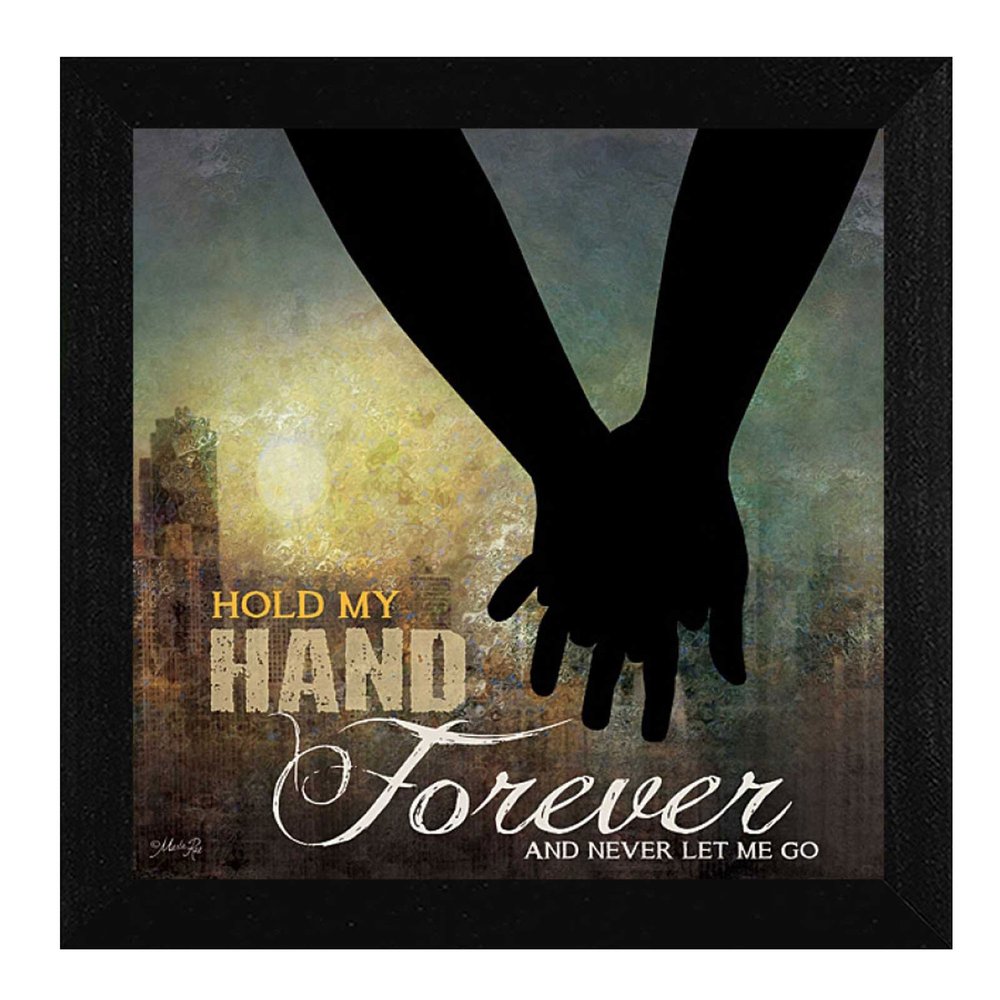 Hold My Hand Forever 2 Black Framed Print Wall Art HomeRoots