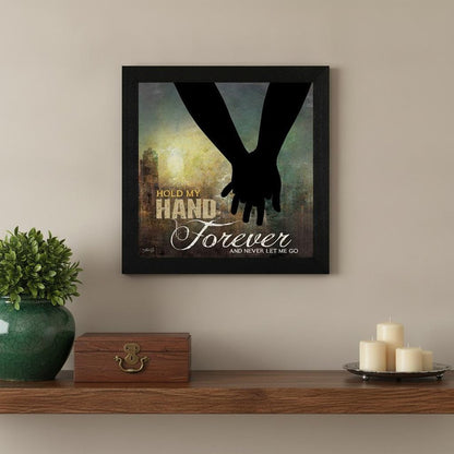 Hold My Hand Forever 2 Black Framed Print Wall Art HomeRoots