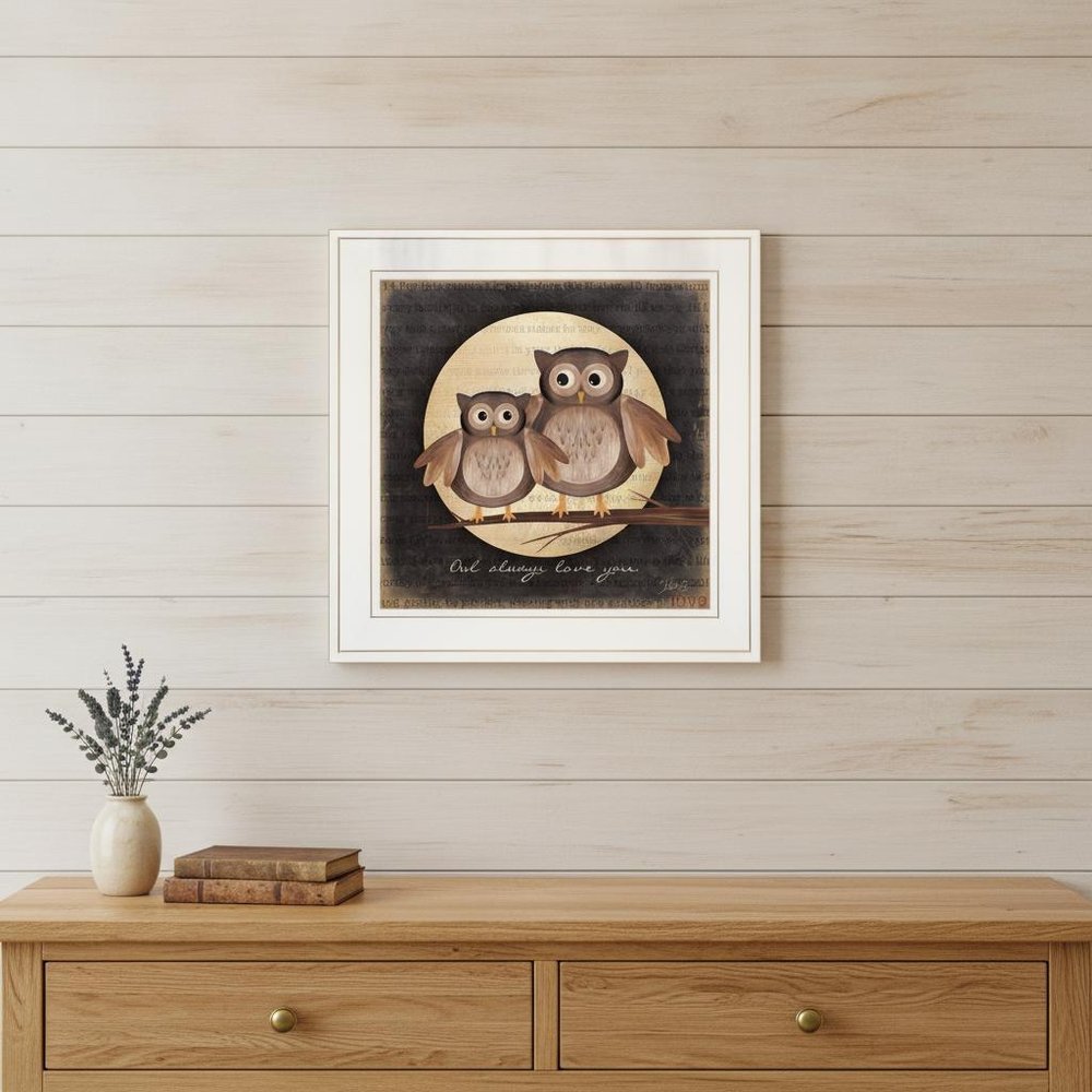 Owl Always Love and Need You 1 White Framed Print Wall Art HomeRoots