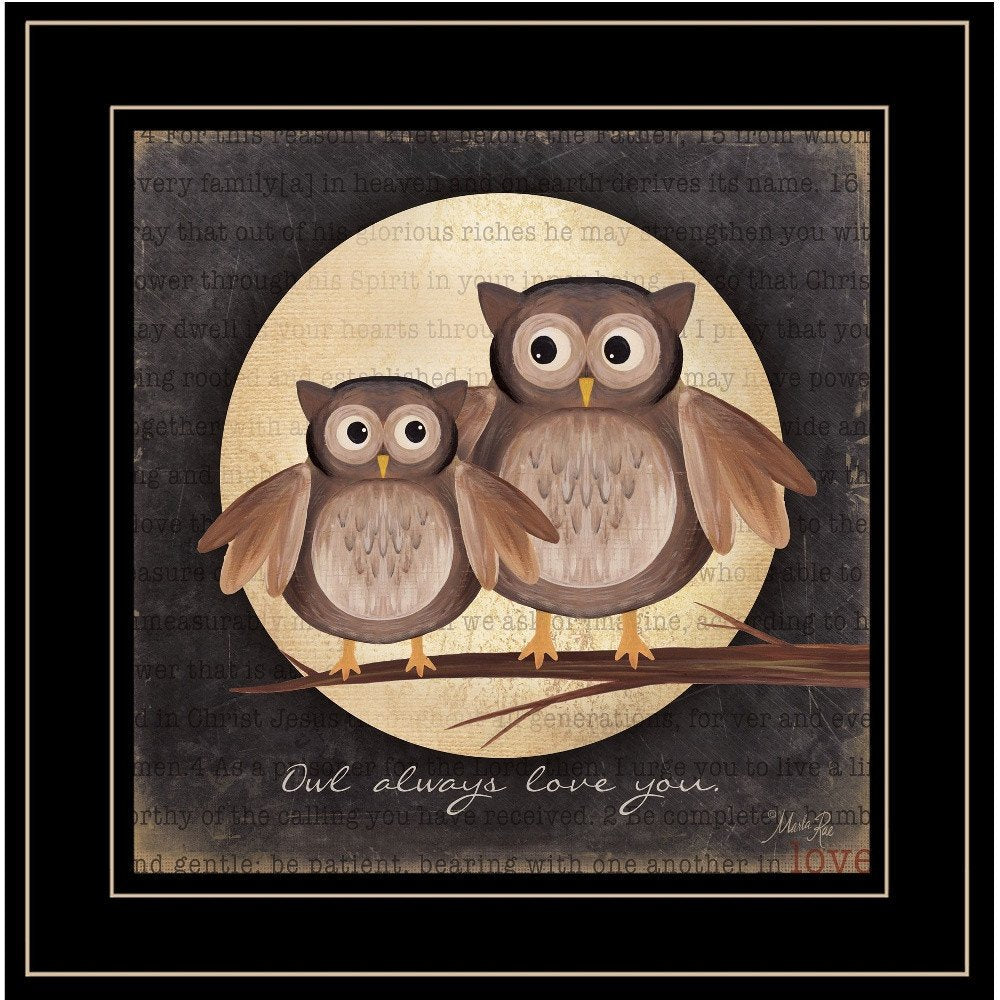 Owl Always Love and Need You 2 Black Framed Print Wall Art HomeRoots