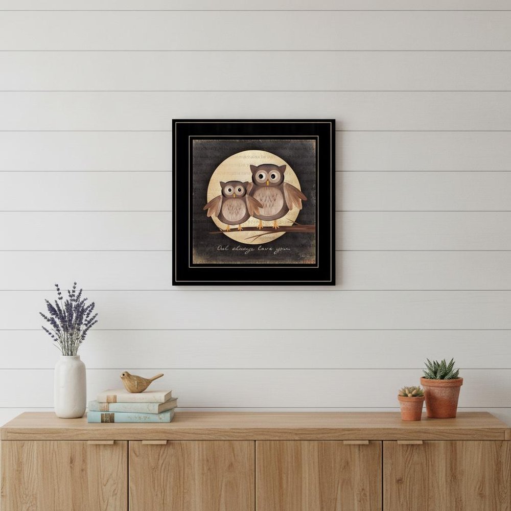 Owl Always Love and Need You 2 Black Framed Print Wall Art HomeRoots