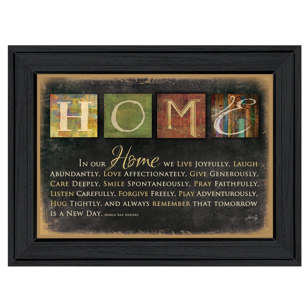 In Our Home 6 Black Framed Print Wall Art HomeRoots