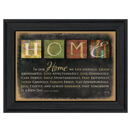 In Our Home 6 Black Framed Print Wall Art HomeRoots