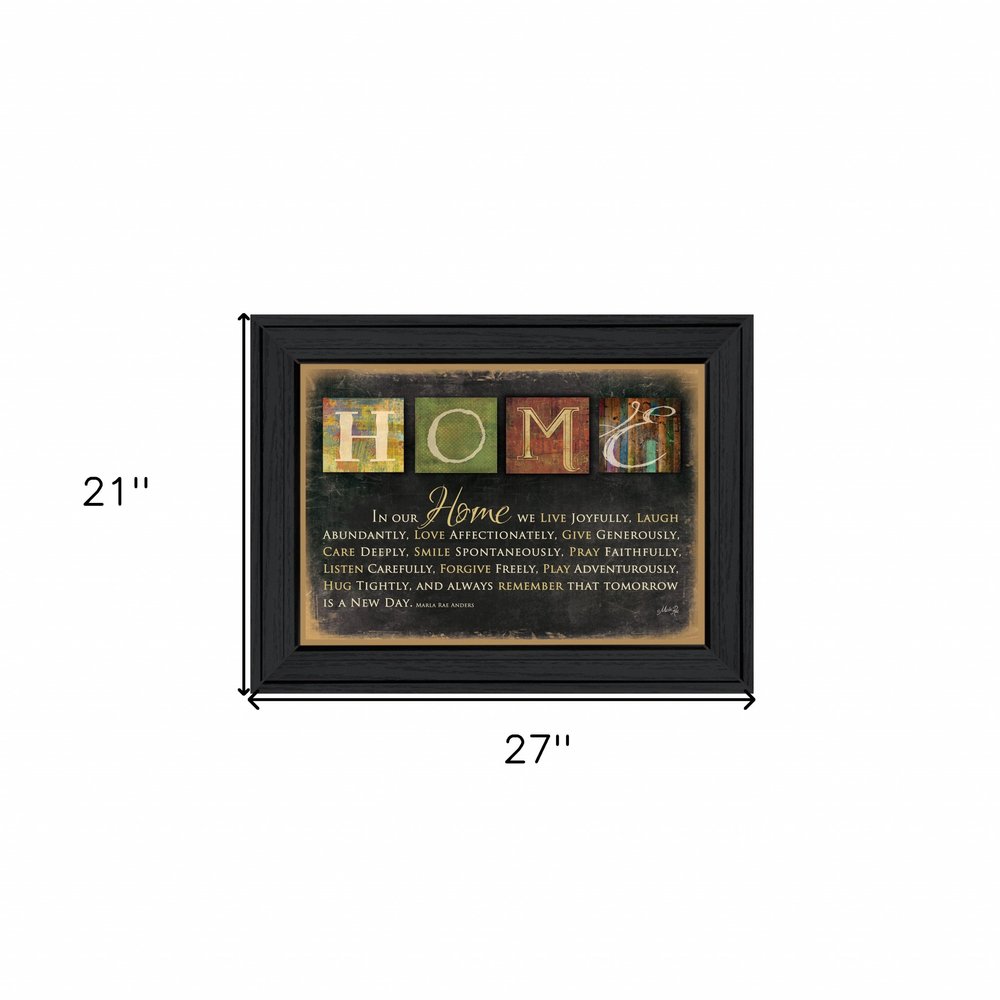 In Our Home 6 Black Framed Print Wall Art — view 3
