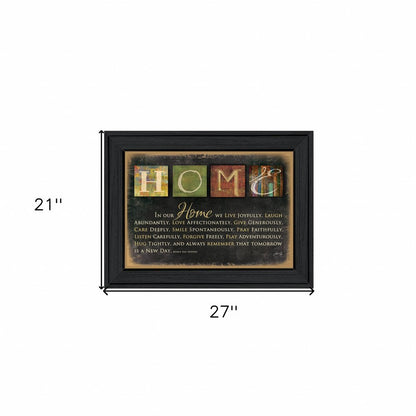 In Our Home 6 Black Framed Print Wall Art HomeRoots