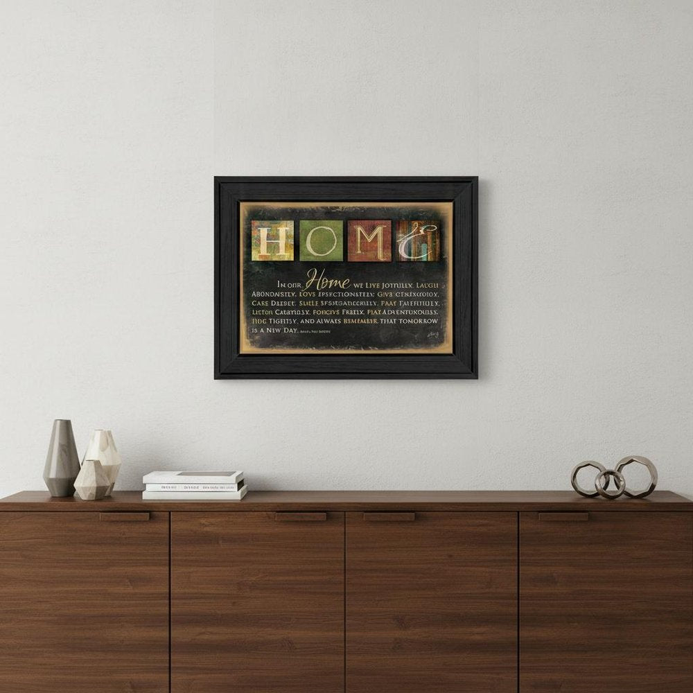 In Our Home 6 Black Framed Print Wall Art HomeRoots