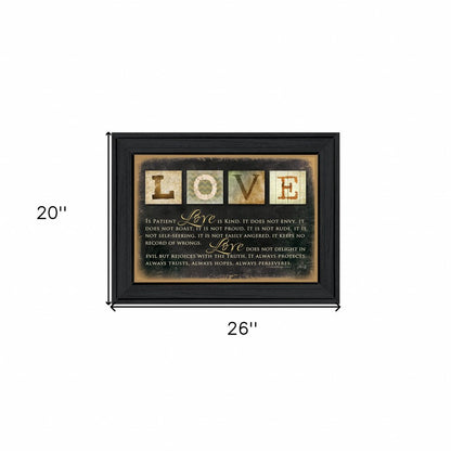 Love 4 Black Framed Print Wall Art HomeRoots
