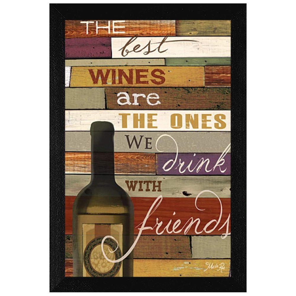 The Best Wine 1 Black Framed Print Wall Art — view 1