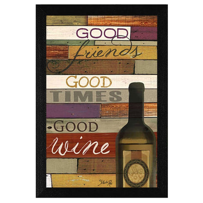Good Wine 2 Black Framed Print Wall Art HomeRoots