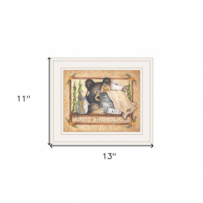 Bear Necessities 1 White Framed Print Bathroom Wall Art HomeRoots