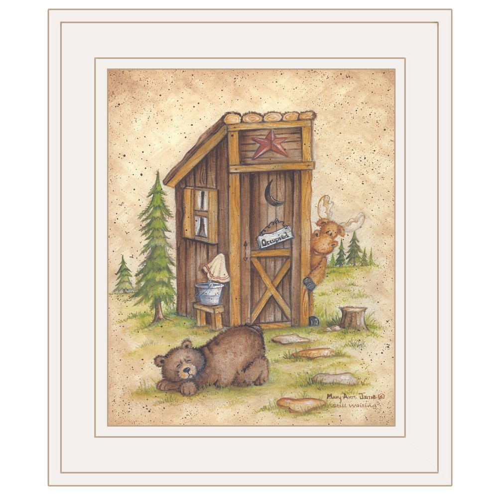 Still Waiting 1 White Framed Print Wall Art — view 1