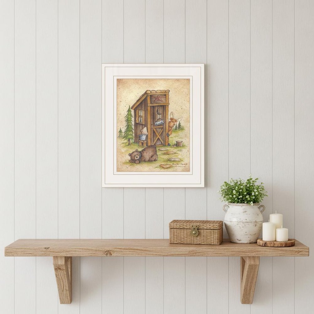 Still Waiting 1 White Framed Print Wall Art — view 5