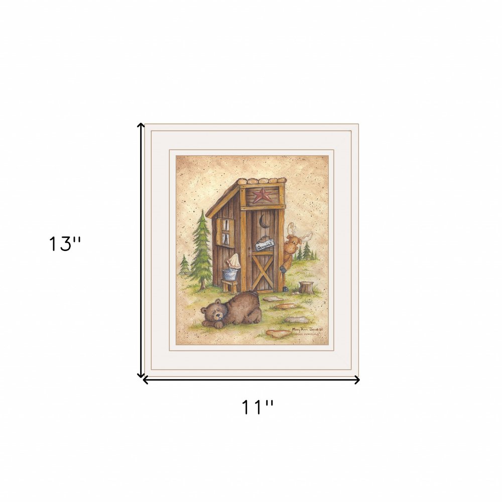Still Waiting 1 White Framed Print Wall Art — view 4