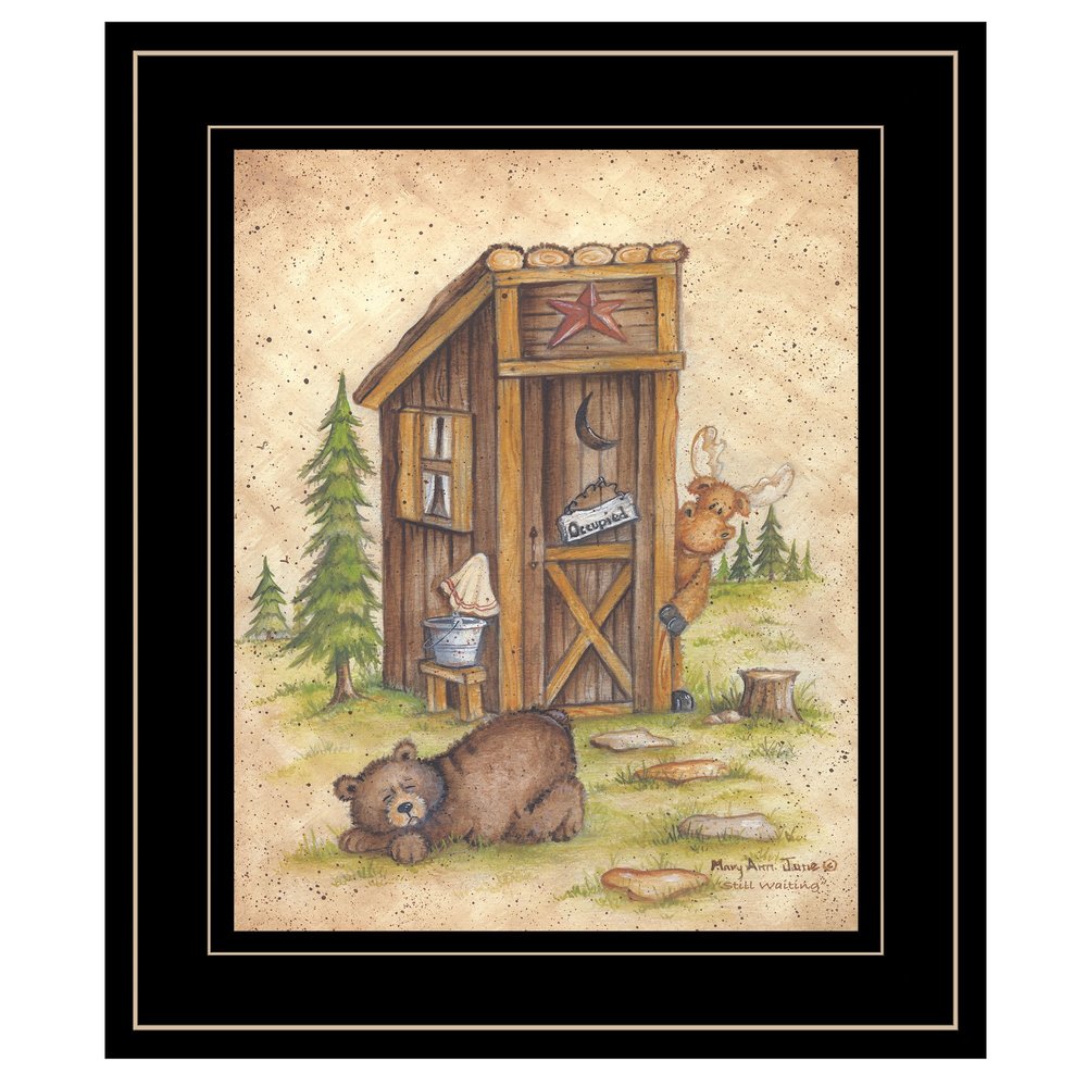 Still Waiting 2 Black Framed Print Wall Art — view 1