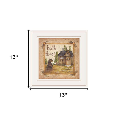 Bath House 3 White Framed Print Bathroom Wall Art HomeRoots
