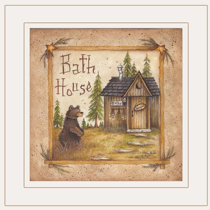 Bath House 3 White Framed Print Bathroom Wall Art HomeRoots
