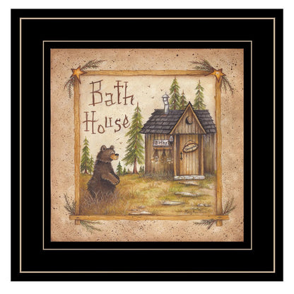 Bath House 4 Black Framed Print Bathroom Wall Art HomeRoots