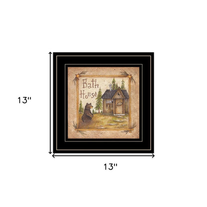 Bath House 4 Black Framed Print Bathroom Wall Art HomeRoots