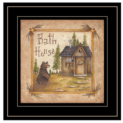 Bath House 4 Black Framed Print Bathroom Wall Art HomeRoots