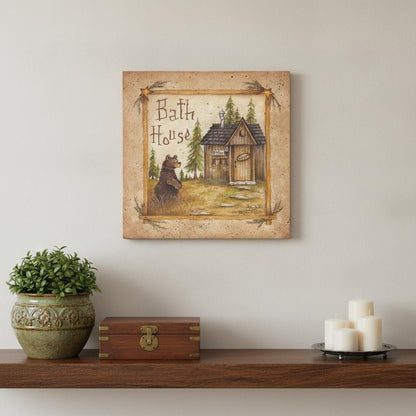 Bath House 4 Black Framed Print Bathroom Wall Art HomeRoots